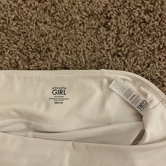 ATHLETA GIRL white ace skirt size XXL/16 - Picture 5 of 5